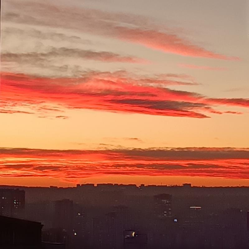 Tramonto rosso e chisinau
