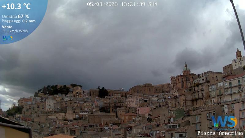 Piazza Armerina pioggia e temperature invernali