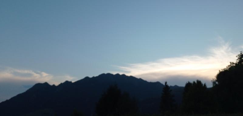 sereno dopo la pioggia estiva