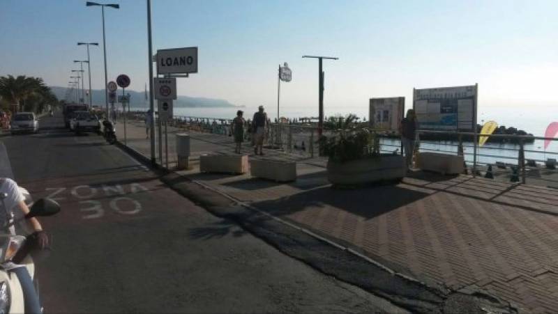 sole e bella giornata a loano