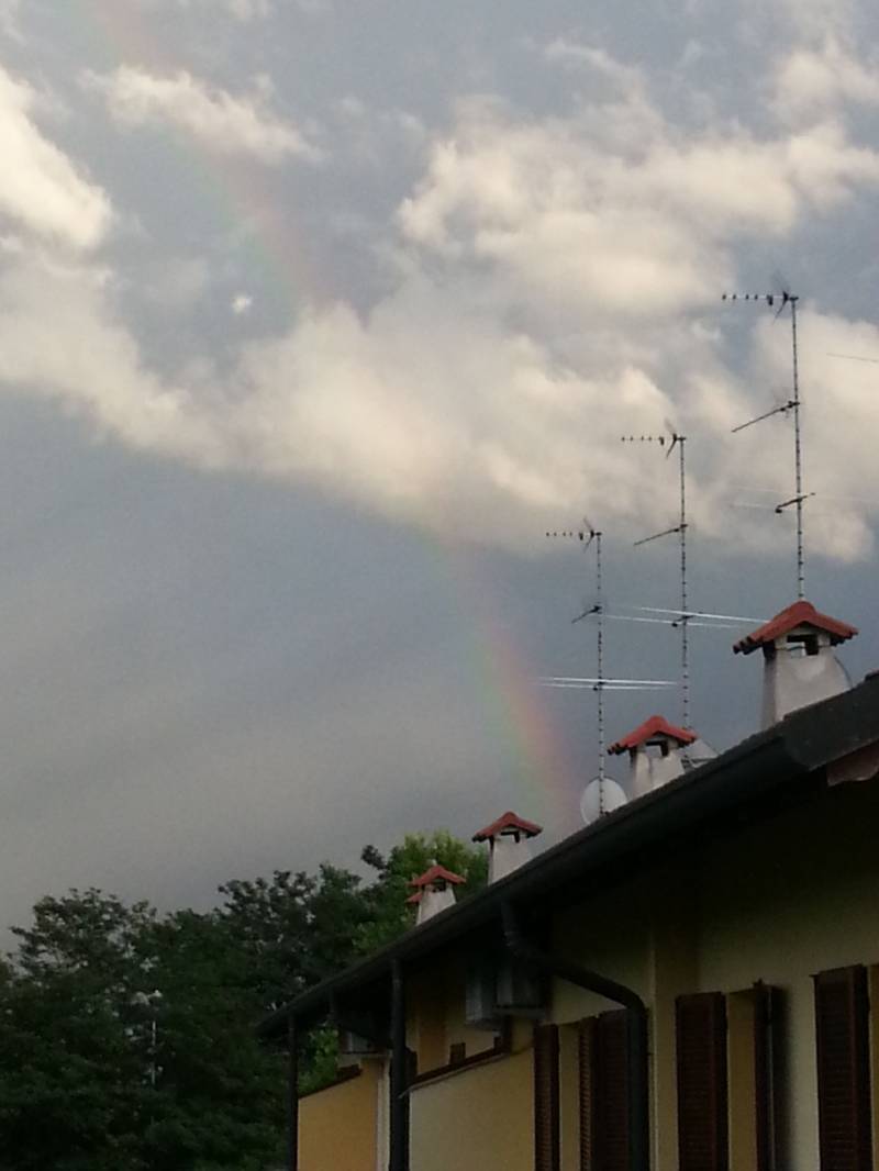 dopo la pioggia l'arcobaleno 