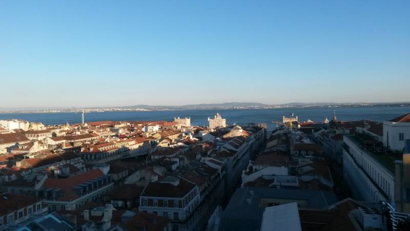 Lisbona dall'Elevador de Santa Justa 2