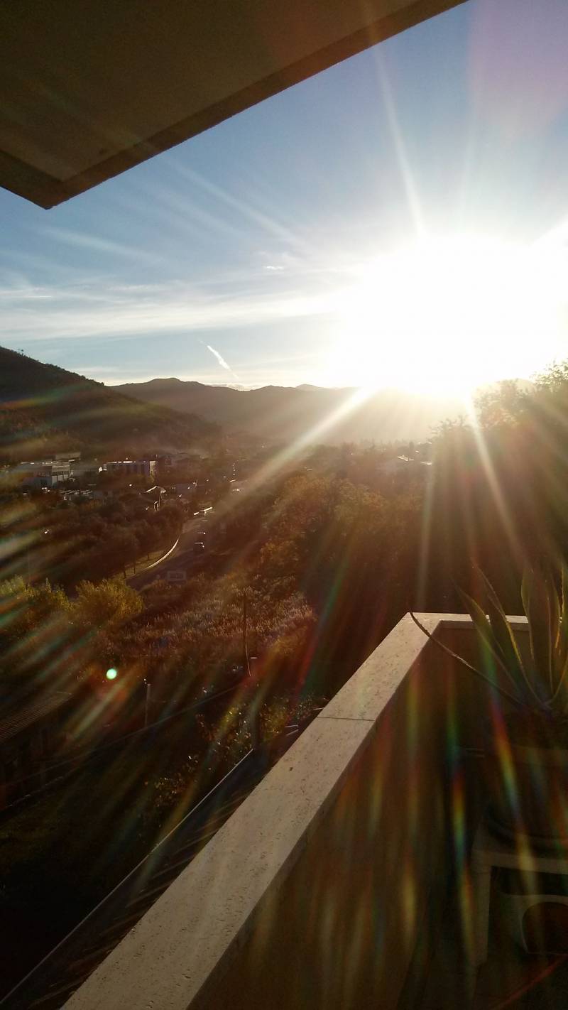 il sole di novembre su Villanova d 'Albenga