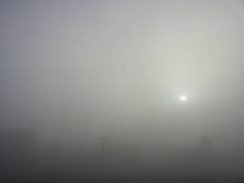 Sole e nebbia a Bologna