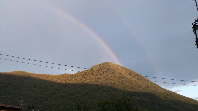 Arcobaleno sul monte Cimolo