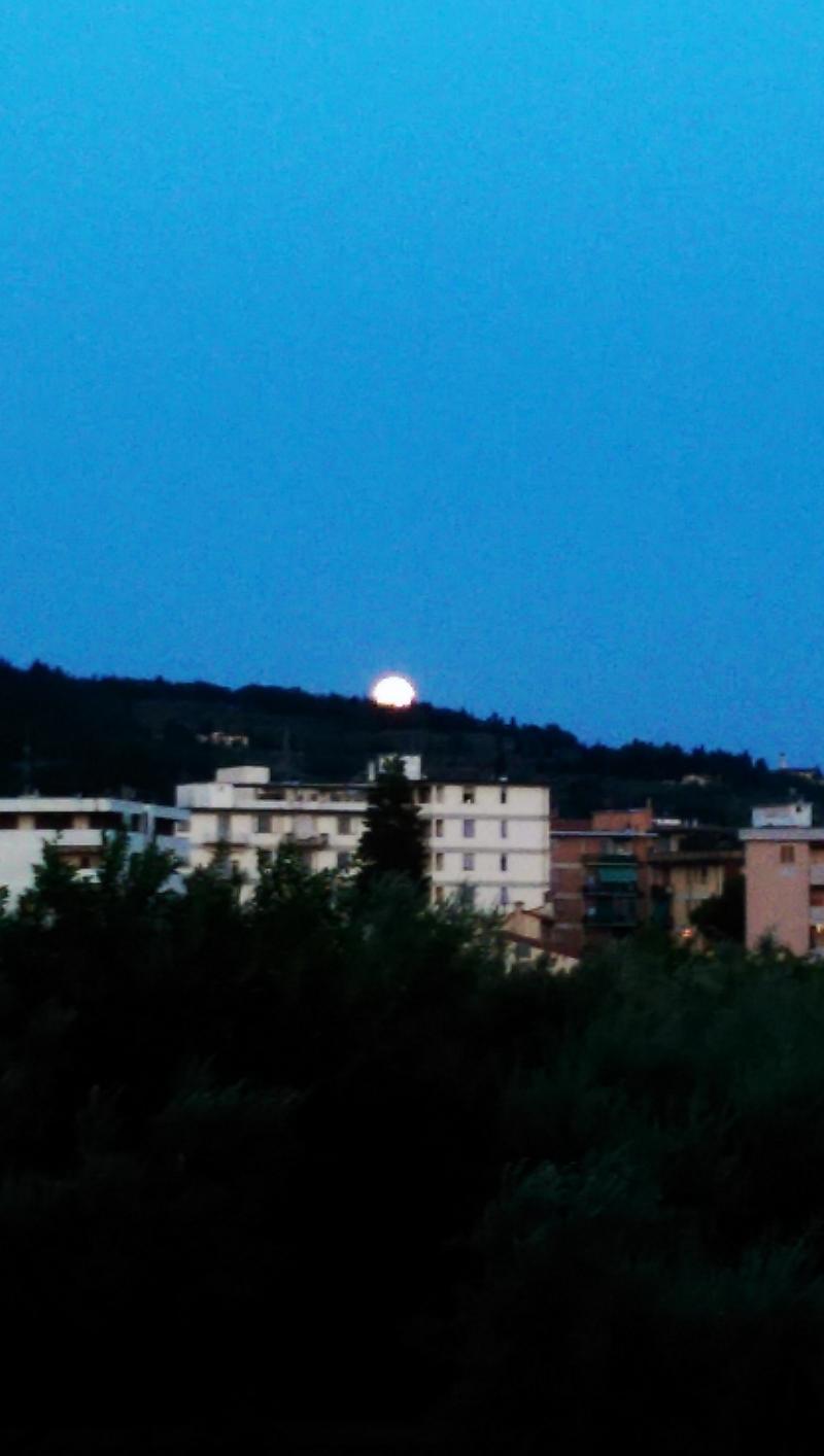 tramonto con Alba della Luna ad est