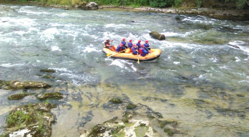 rafting nel fiume Brenta
