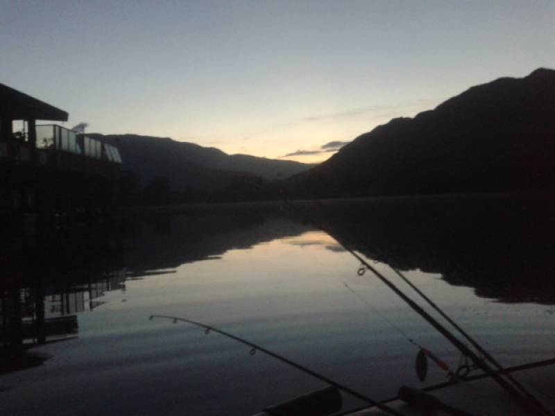 a pesca all'alba