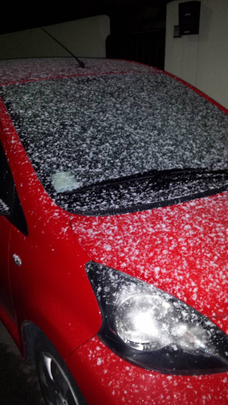 Neve a Ginosa marina