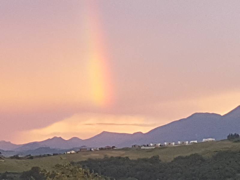 strange rainbow at Gran Sasso Mountain