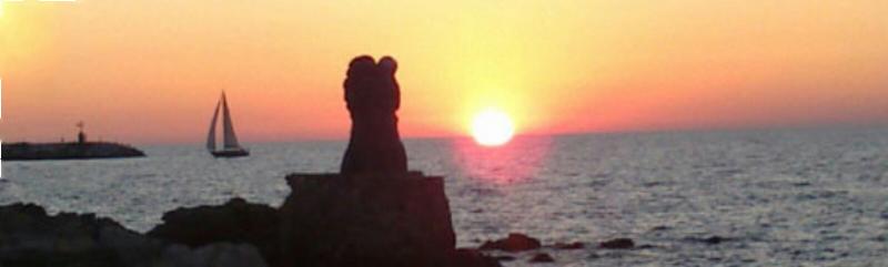 tramonto a Viareggio