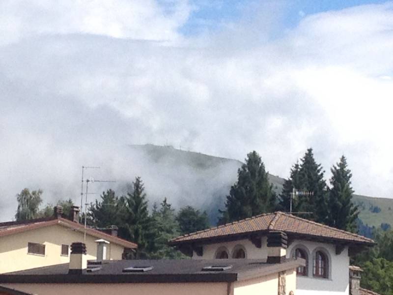 nebbia sul Monte Pora