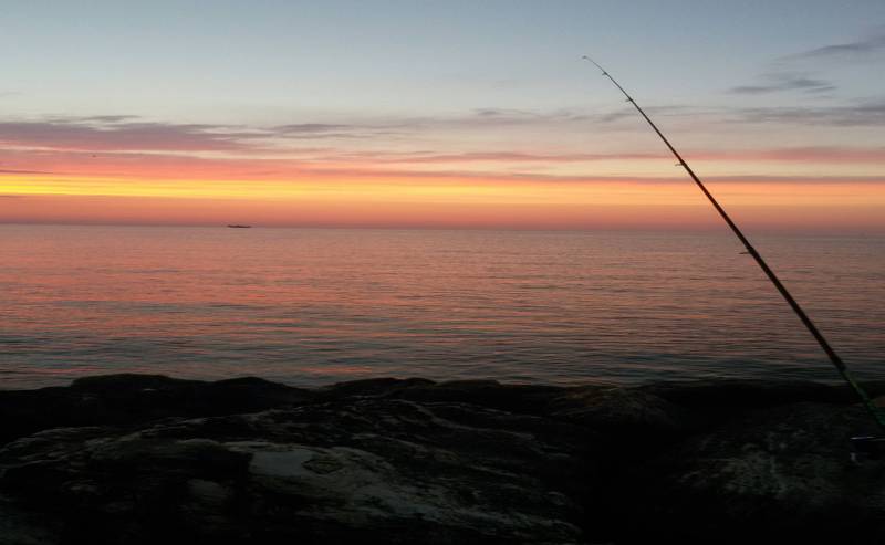 pesca all'alba a Martinsicuro
