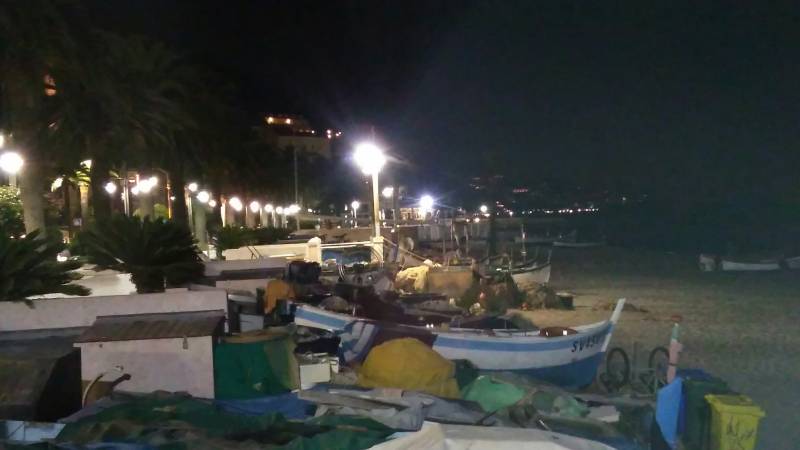 Spiaggia dei pescatori serale