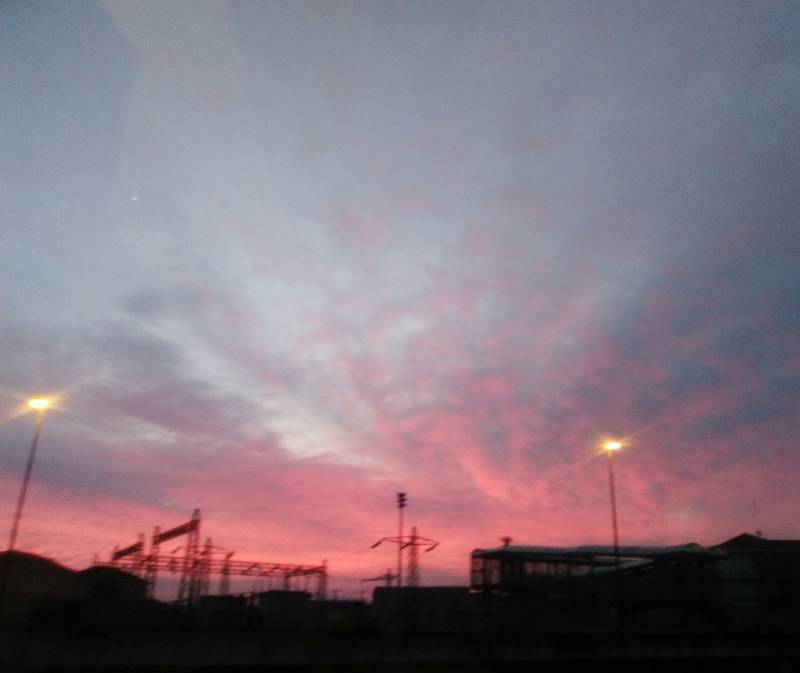 il cielo rosa