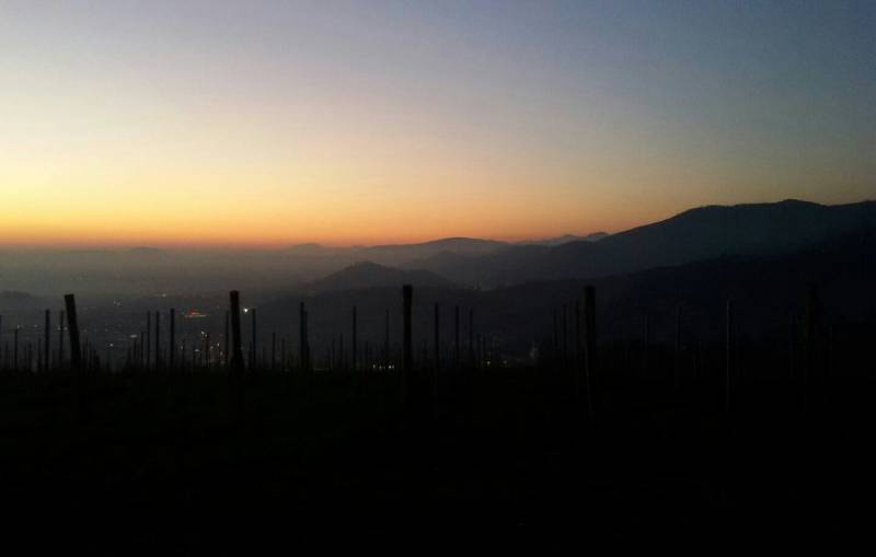 primo tramonto dell anno a Brescia KR