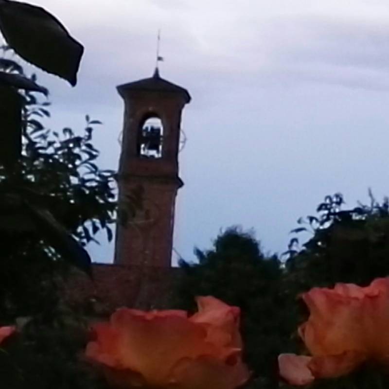 il bel campanile dalla via colombara