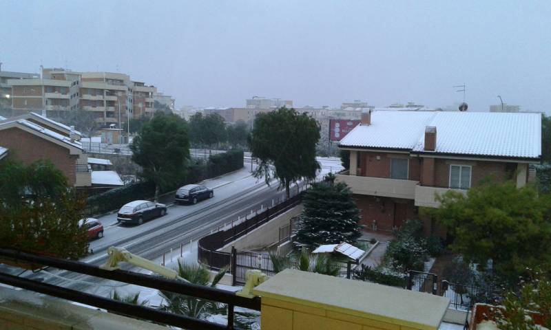 nevica a Manfredonia