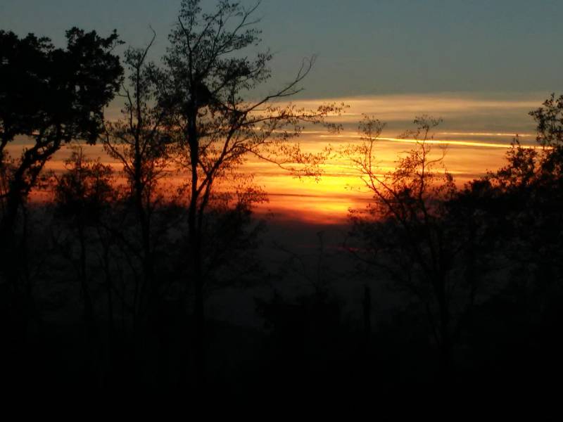 tramonto dal sentiero M. Misma