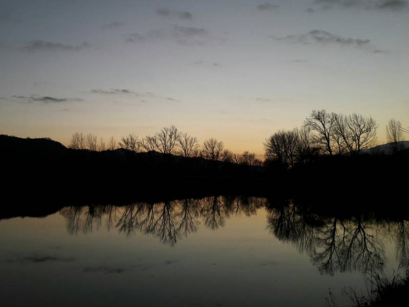tramonto a Revine Lago
