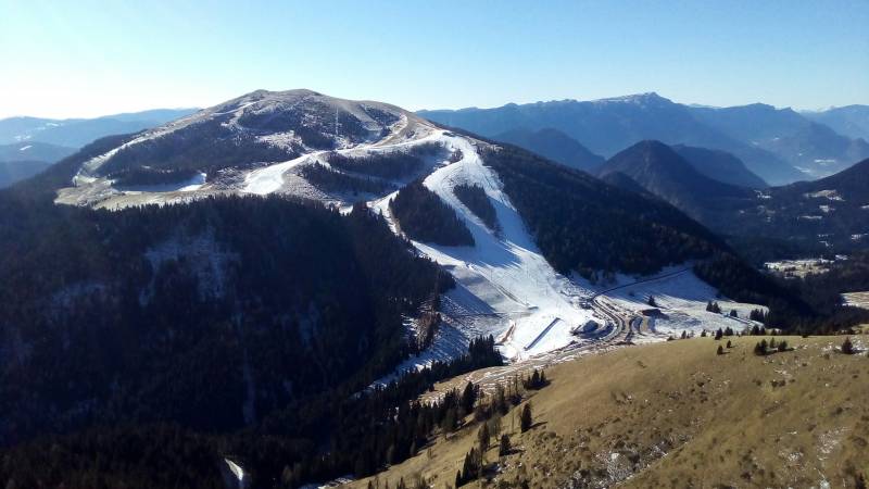 Le piste da sci sul monte Agaro