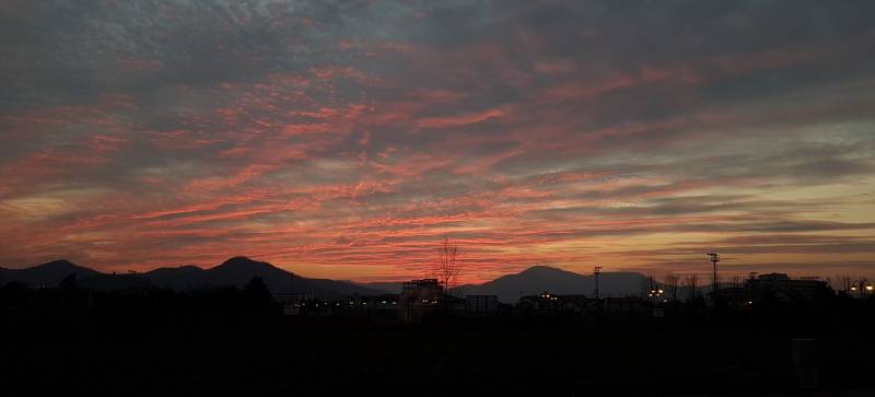 tramonto a Montegrotto terme