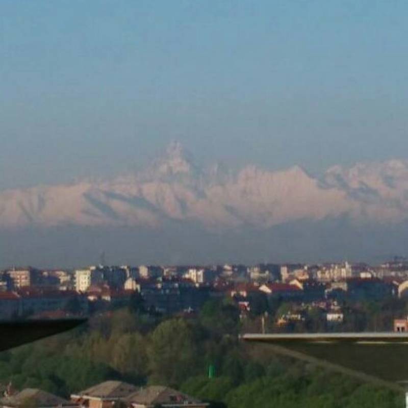 Mount Monviso view from Turin 