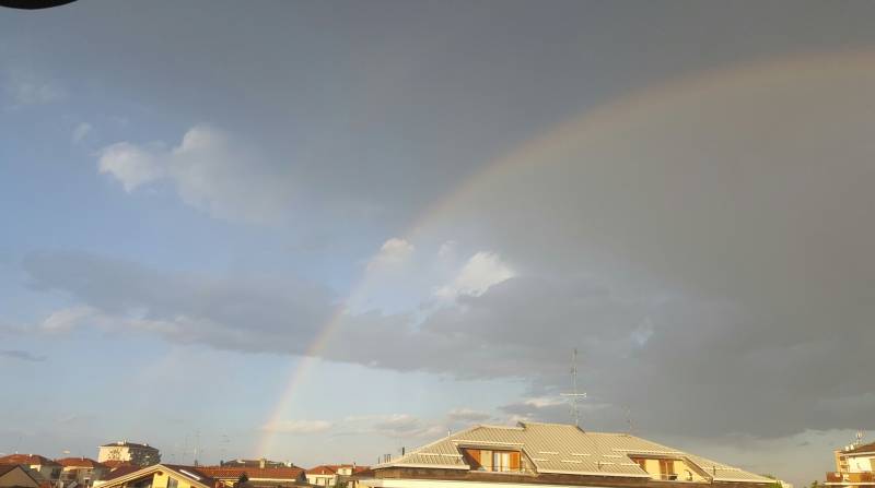 2 arcobaleni a Novara