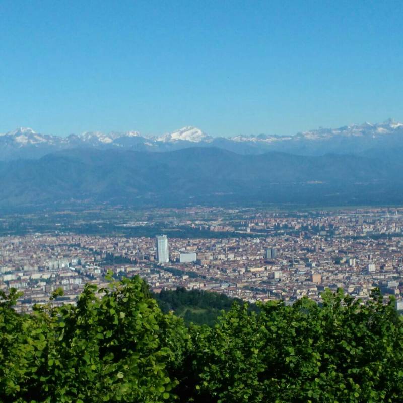 Turin viewed from Colle della Maddalena 