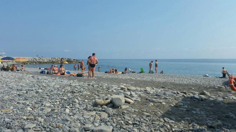 Bordighera amarea beach