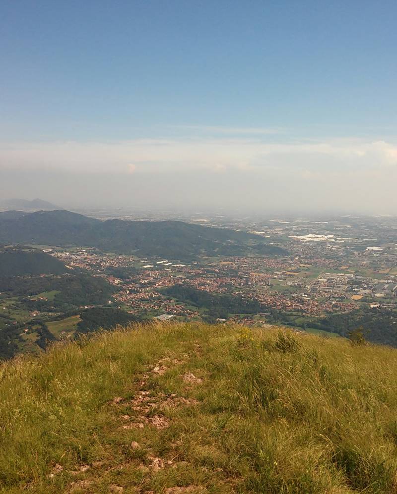 Panorama sull'imbocco della Val Cavallina