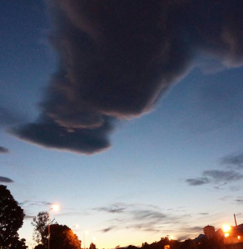 Tramonto in viale lombardia mercoledi'