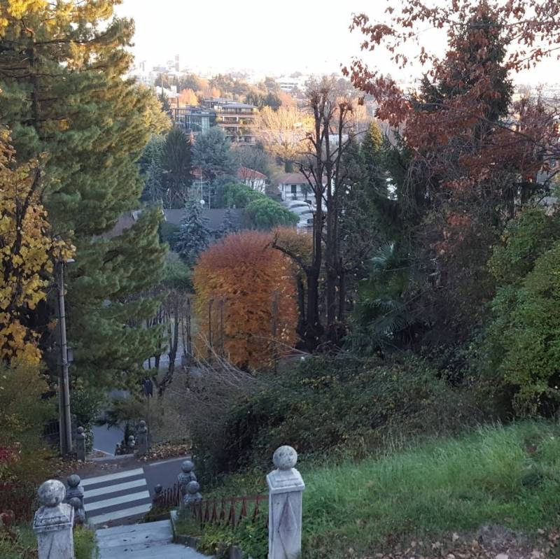 Vista di gallarate dal belvedere di crenna.