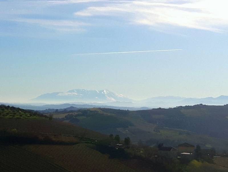 La maiella vista dal giardino di ponente