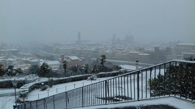 Firenze in neve