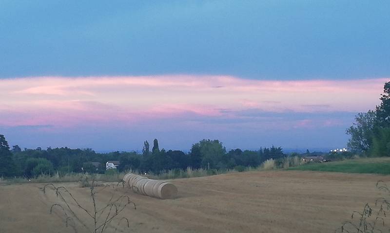 Tramonto in campagna