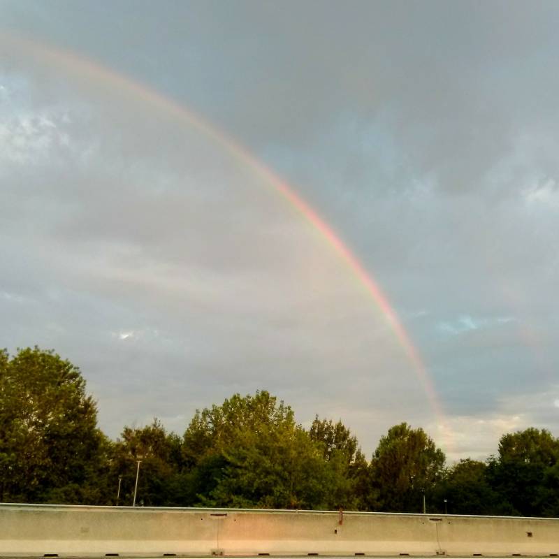 Arcobaleno al mattino