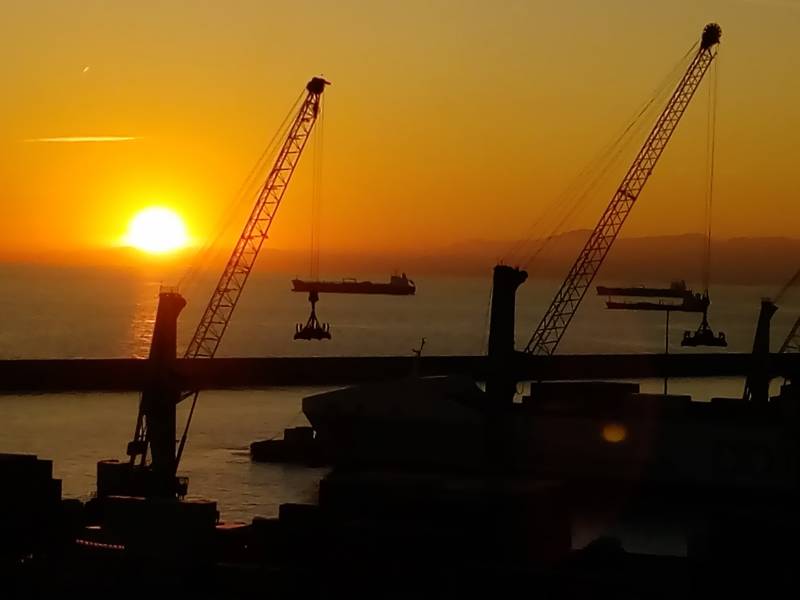 Tramonto a samp.
