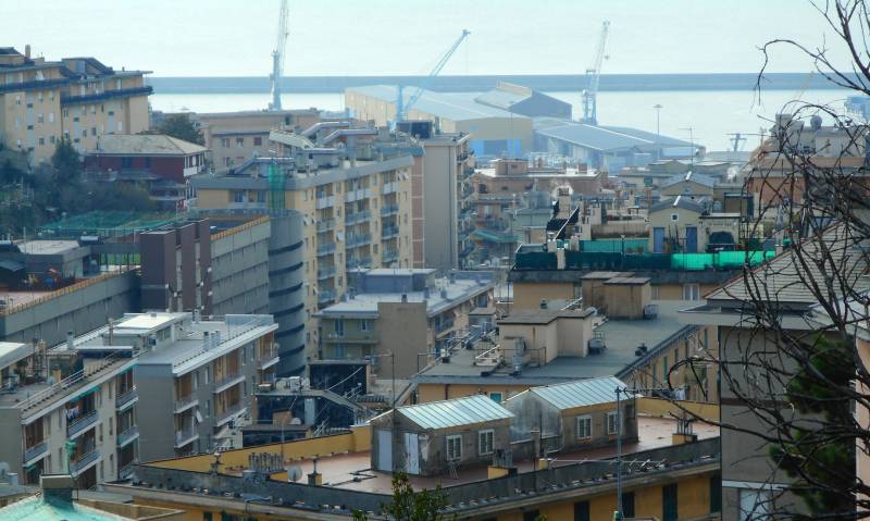 Sampierdarena dall'alto