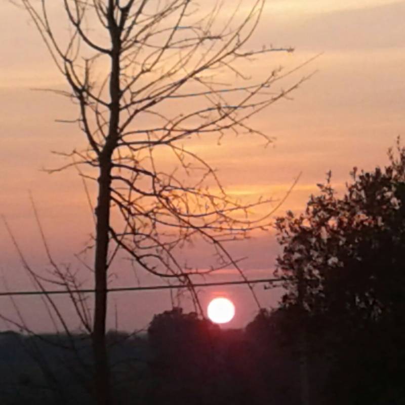 Tramonto in collina