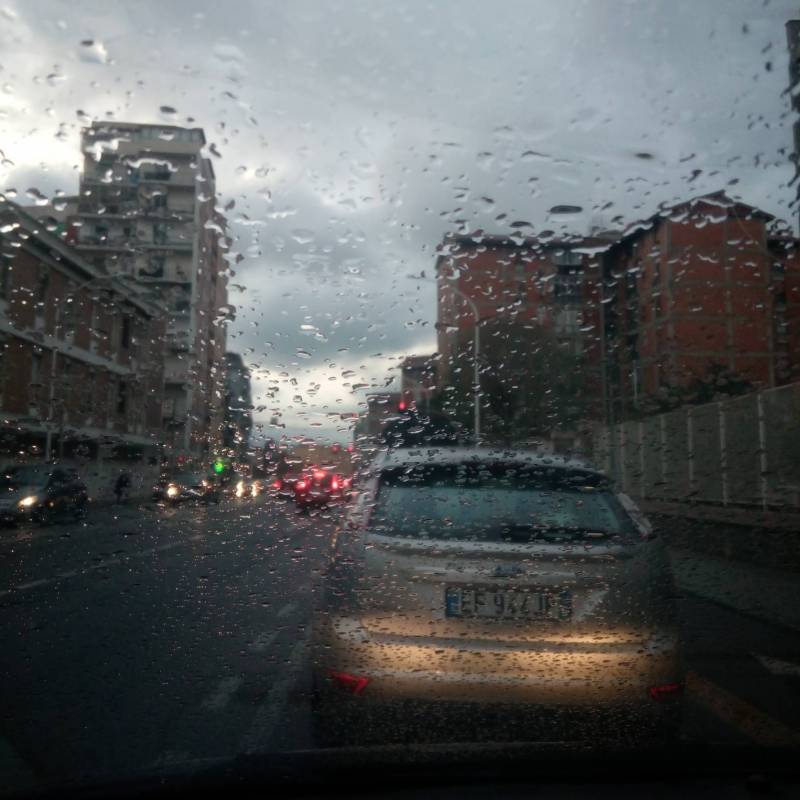 Cagliari. piove da ore