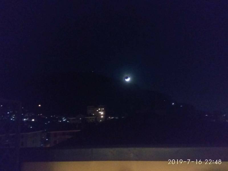 Lecco eclissi di luna del 16 luglio 2019