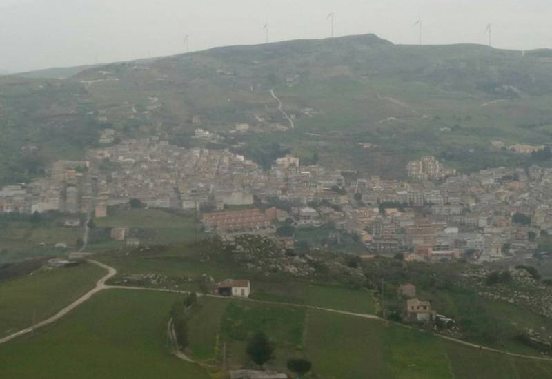 Villafrati vista dal castello di c. diana