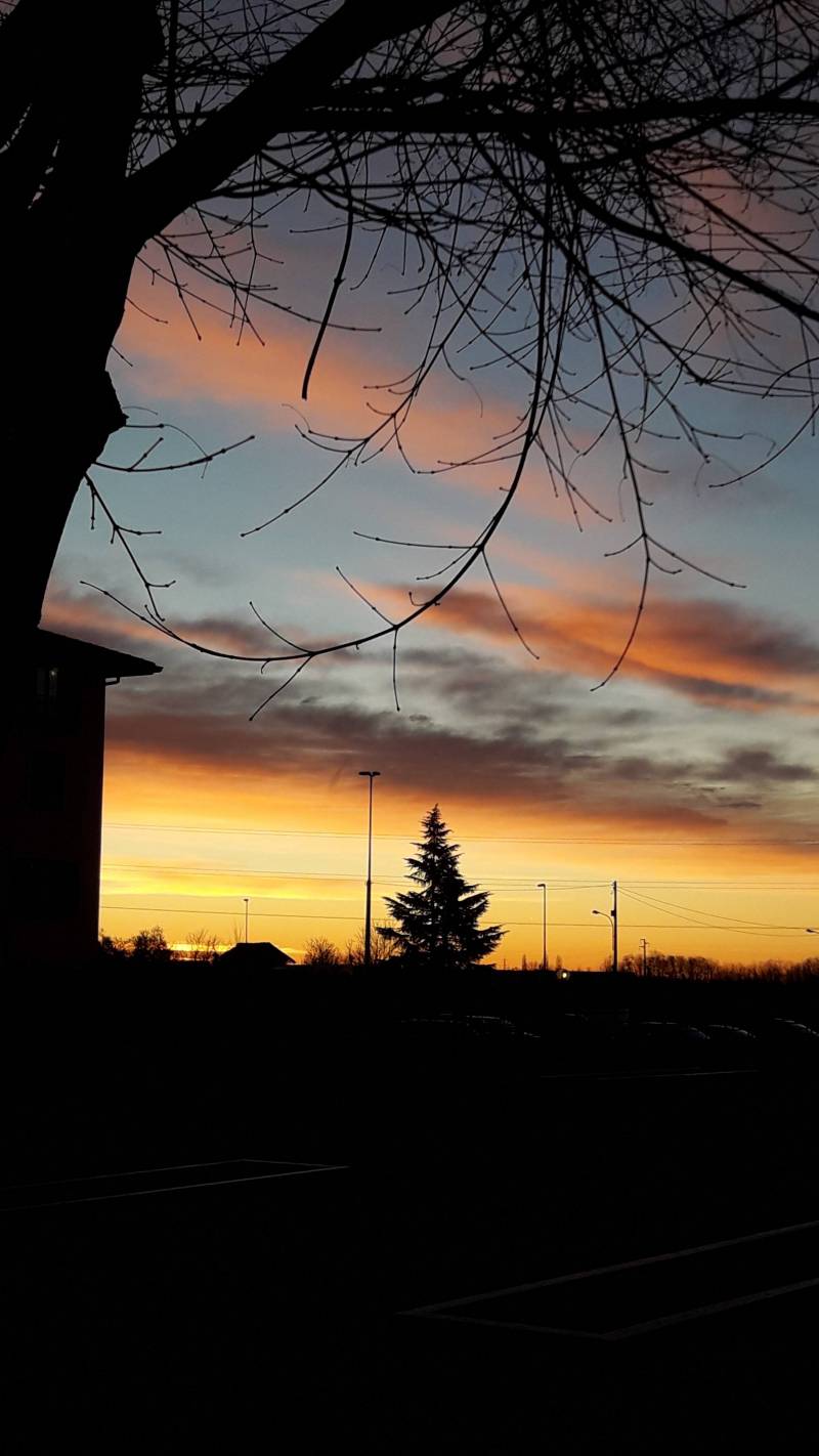 Alba spettacolare vigilia di natale