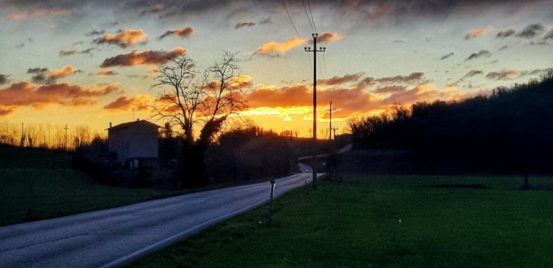 L'alba nella pianura di castiglione