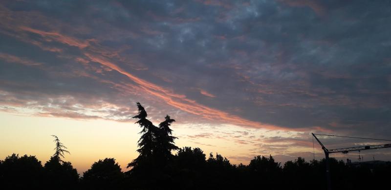 L'alba di oggi
