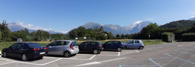 Dal parcheggio vicino al campeggio sarathei