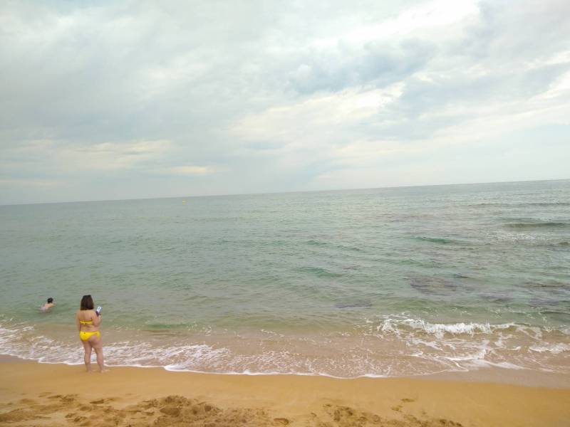 Mare bellissimo ma si e' anuvolato