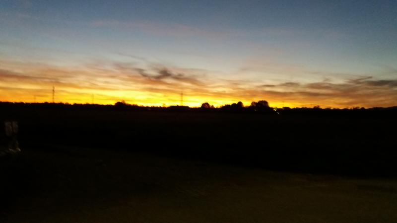 Tramonto a bonate sotto