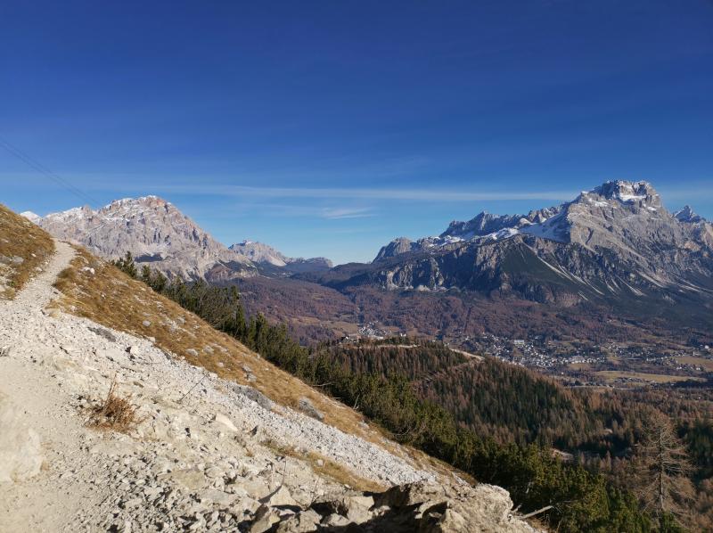 Vista dal sentiero camosci tofana
